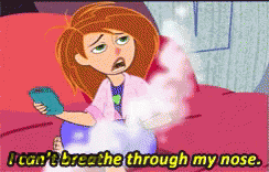 Kim Possible Saying I Can't Breath Through My Nose GIF