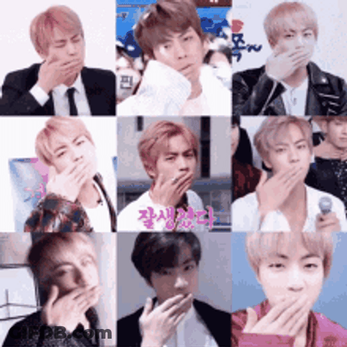 Kim Seok Jin Blowing Kisses GIF
