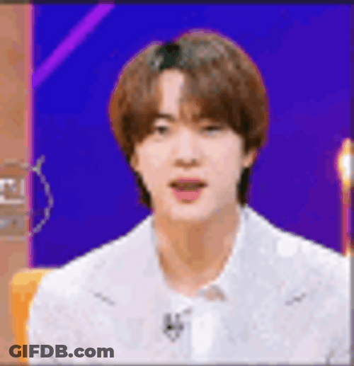 Kim Seok Jin Cute Pose GIF
