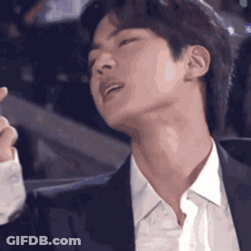 Kim Seok Jin Finger Heart GIF