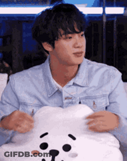 Kim Seok Jin Hiding Face GIF