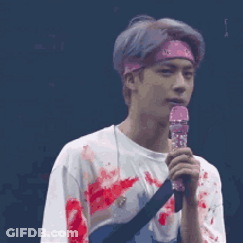 Kim Seok Jin Sassy Kiss GIF