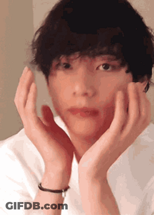 Kim Taehyung Cute Hair Bangs GIF