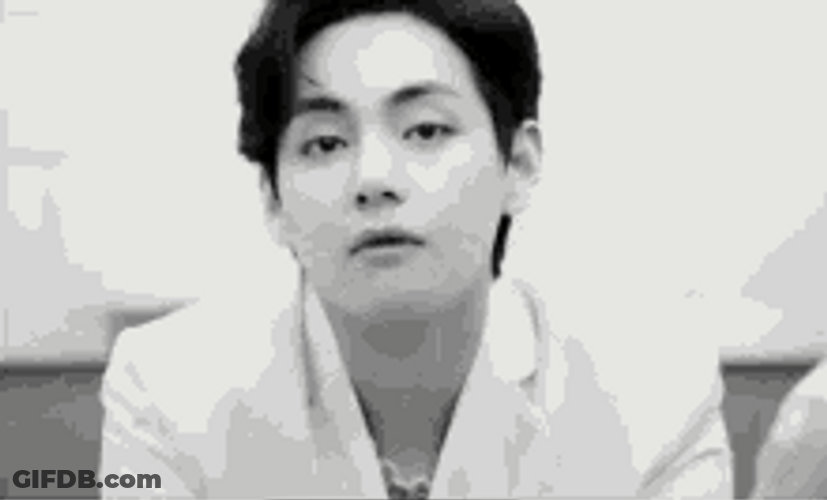 Kim Taehyung Get Paper Clip Tongue GIF