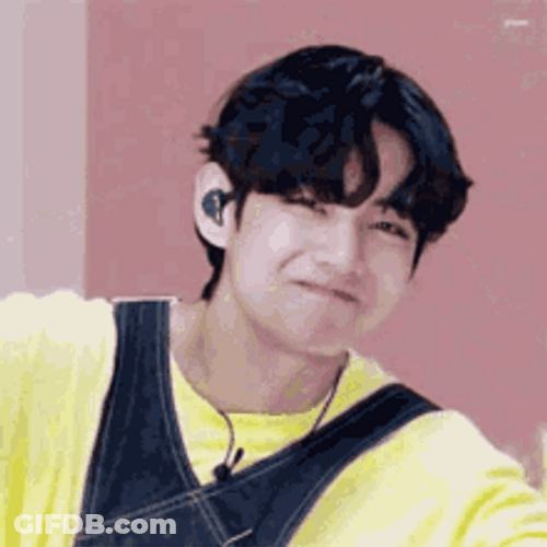 Kim Taehyung Hand Heart Gesture GIF
