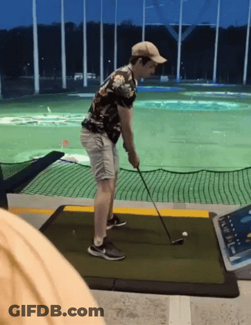 Kim Taehyung Swing And A Miss GIF