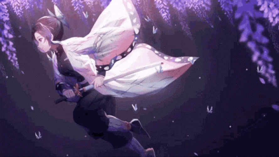 Kimetsu No Yaiba Anime Soaring Shinobu GIF