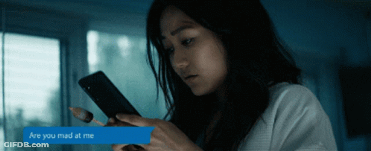 Kimiko Reading A Message GIF