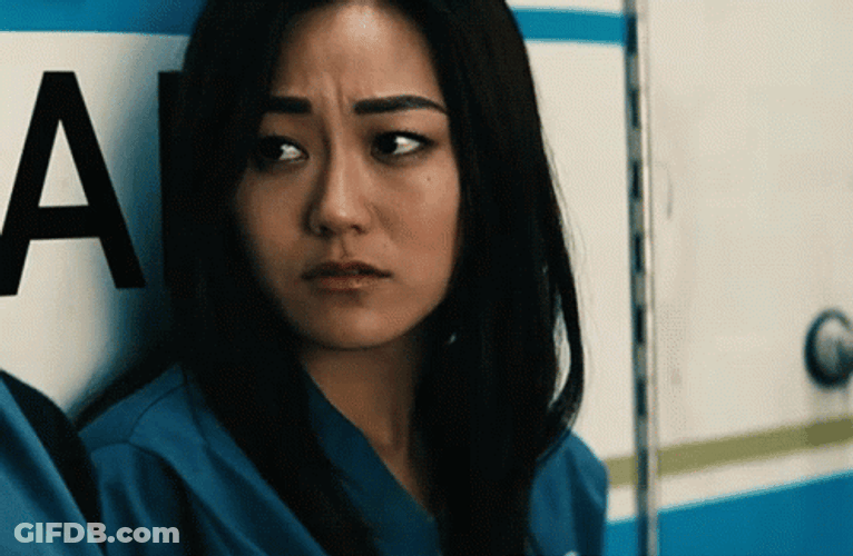 Kimiko Sad Eyes Looking Up GIF
