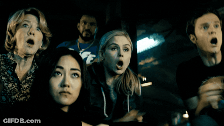 Kimiko With Friends Is Shock GIF