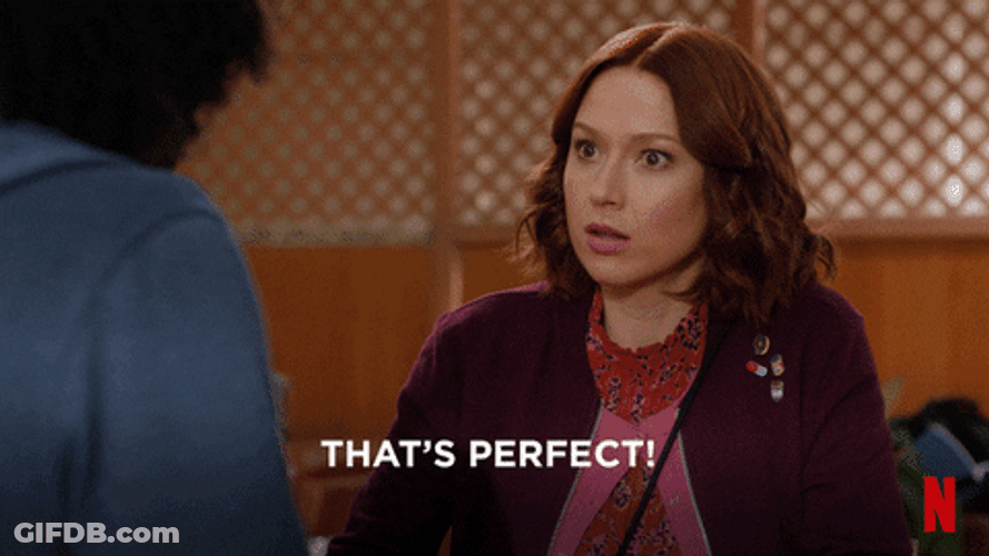Kimmy Schmidt Good Thinking Thats Perfect GIF