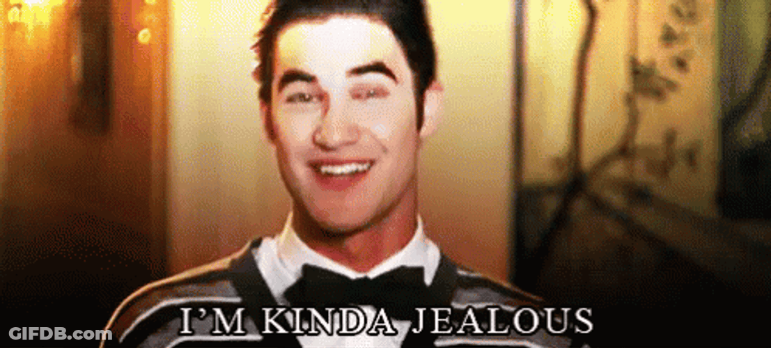 Kinda Jealous Darren Criss GIF