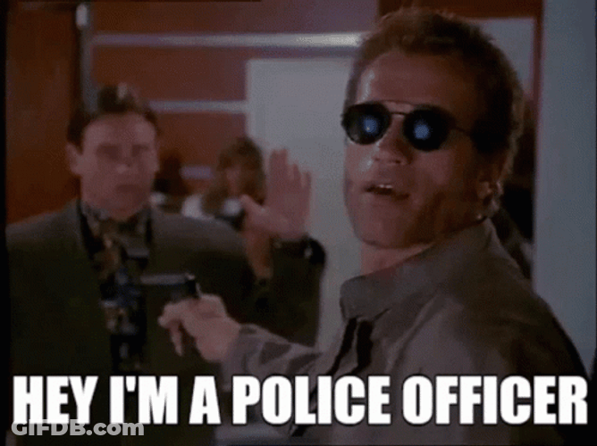 Kindergarten Cop Detective John Kimble Im Police Officer GIF