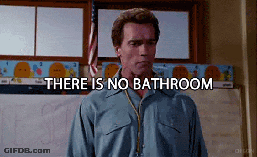 Kindergarten Cop Detective John Kimble No Bathroom GIF