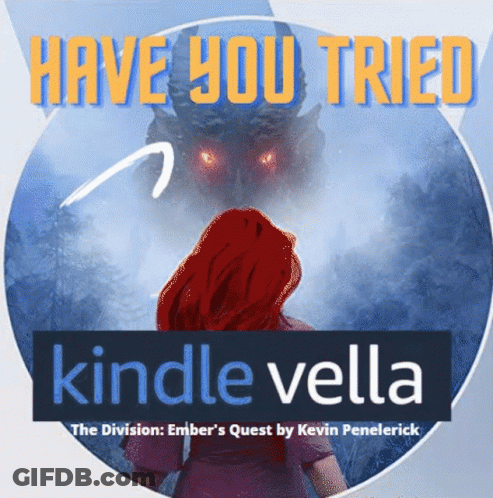 Kindle Vella Poster Woman And Dragon GIF