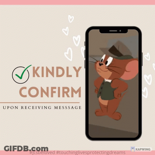 Kindly Confirm Message On Cell Phone GIF