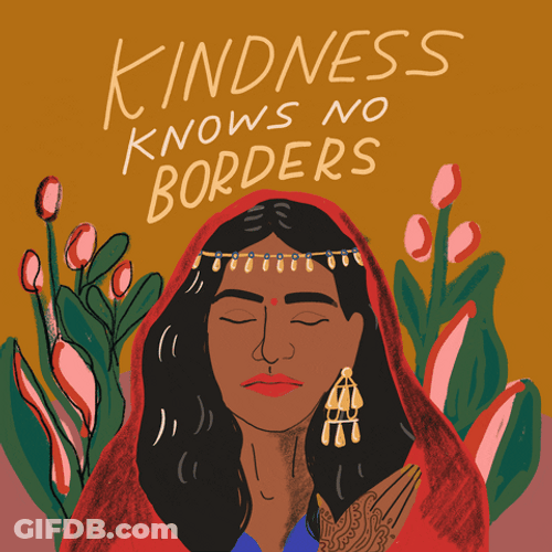 Kindness Knows No Borders Indian Woman GIF