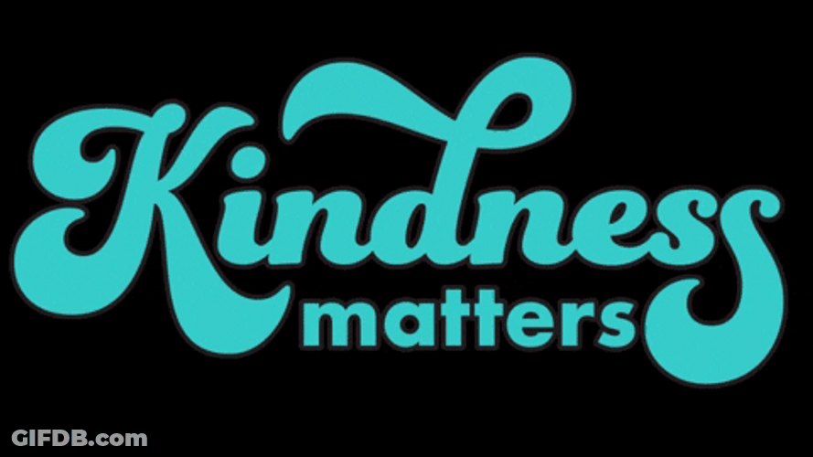 Kindness Matters Text Animation GIF
