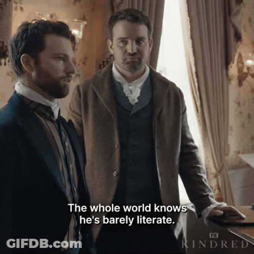 Kindred The Whole World Knows He Cant Read GIF