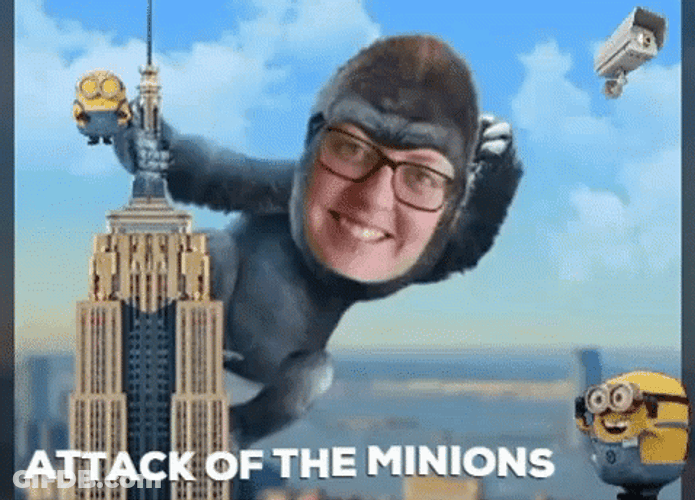 King Bob Attack Of The Minions Meme GIF