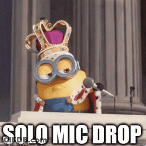 King Bob Solo Mic Drop GIF