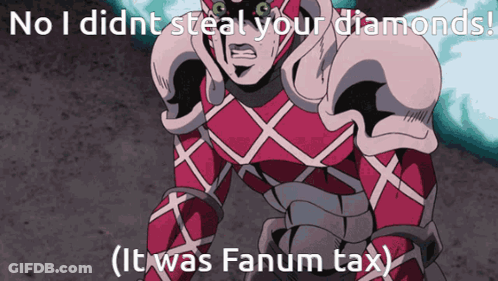 King Crimson From JoJo's Bizarre Adventure Saying No I Didn't Steal Your Diamonds GIF