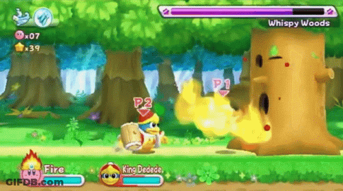 King Dedede Playing Video Game With Fire GIF