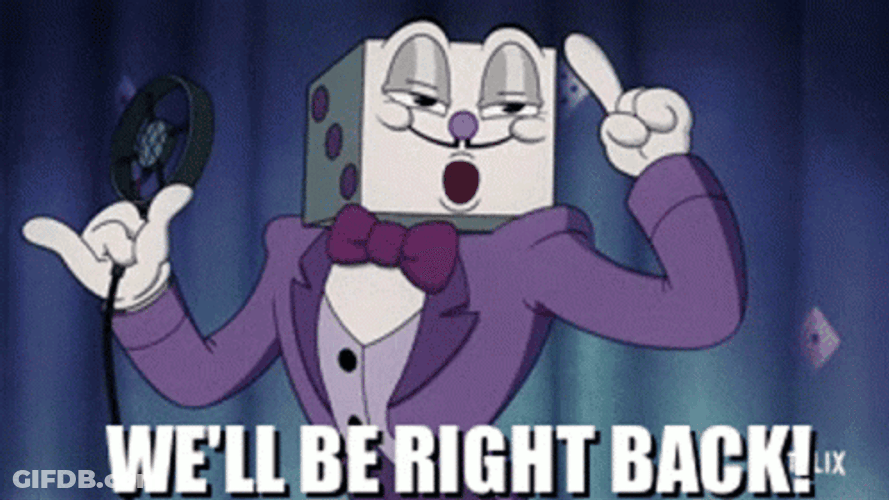 King Dice Be Right Back While Holding Microphone GIF