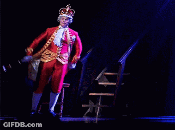 King George Hamilton Sitting GIF