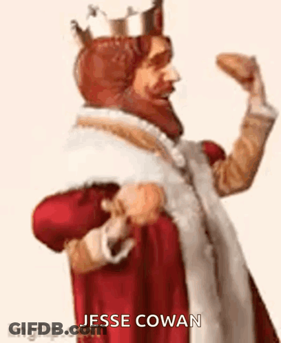 King Holding Food GIF