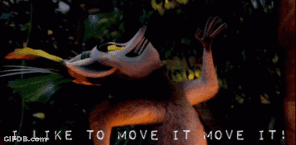 King Julien I Like To Move It Dance GIF