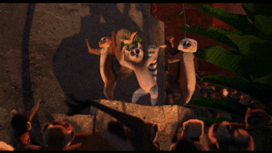 King Julien Life Of Party GIF