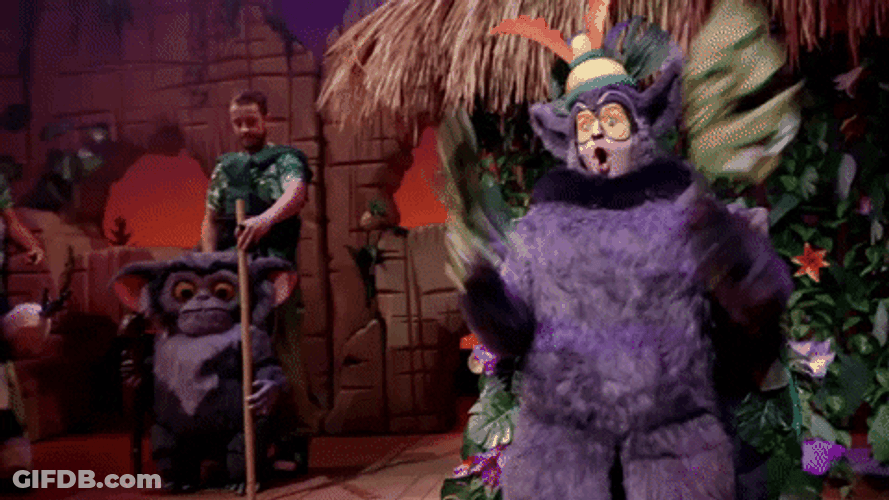 King Julien Mascot Performing Enthusiastically GIF