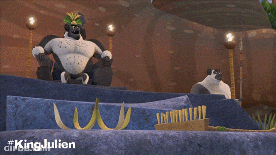 King Julien Mort Juggles Balls GIF