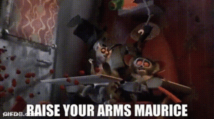 King Julien Raise Your Arms Maurice GIF