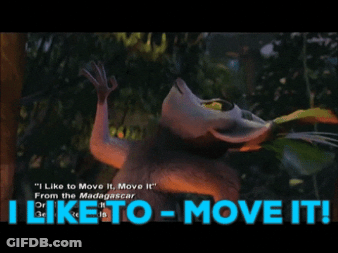 King Julien Singing Dancing Move It GIF