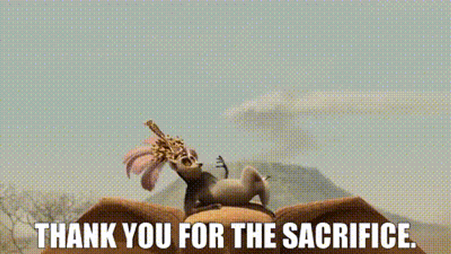 King Julien Thank You For Sacrifice GIF