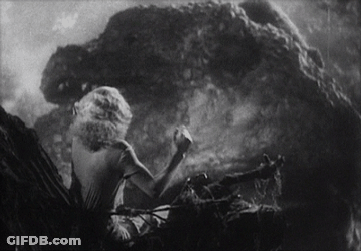 King Kong Entertaining Ann In Old Movie GIF