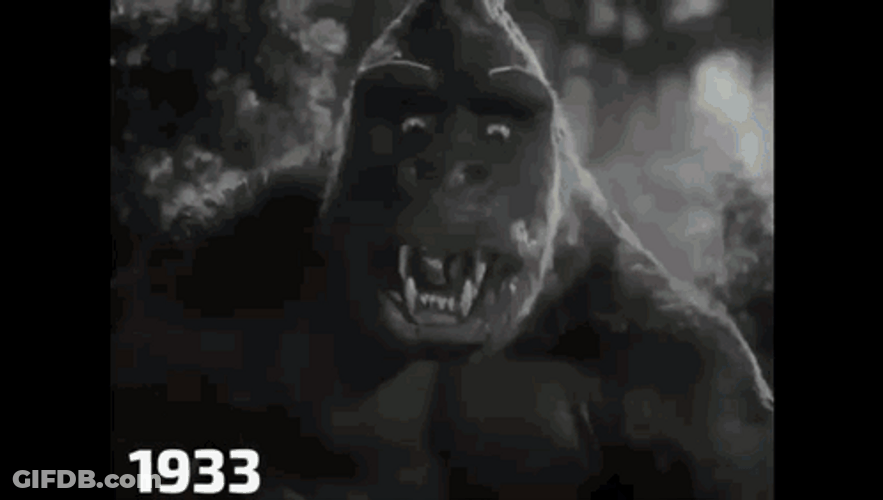 King Kong Evolutions Through Time GIF