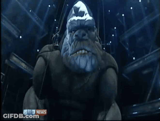 King Kong Growling Computer Graphics GIF