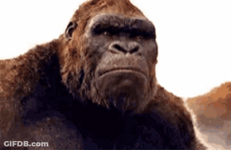 King Kong Making A Big Roar GIF