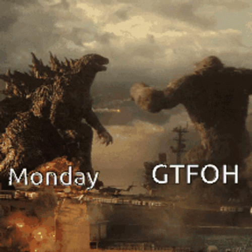 King Kong Punch Godzilla Meme GIF