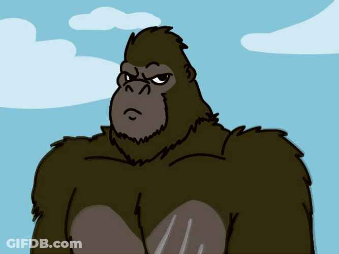 King Kong Vs. Godzilla Fighting Animation GIF