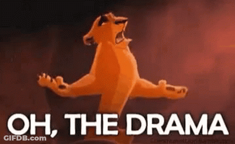 King Lion Is A Drama Queen GIF