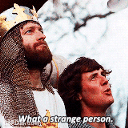 King Looking Up GIF