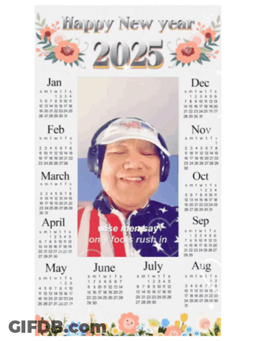 King Nelson Is Featured On The Calendar For The Year 2025 GIF