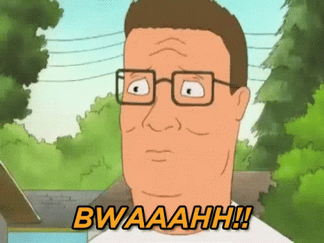 King Of The Hill Scared Hank GIF