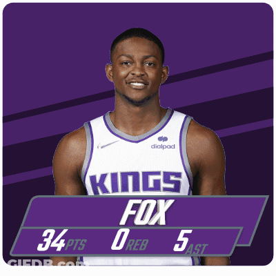 King's Fox Basketball Player 34 Points 0 Reb GIF