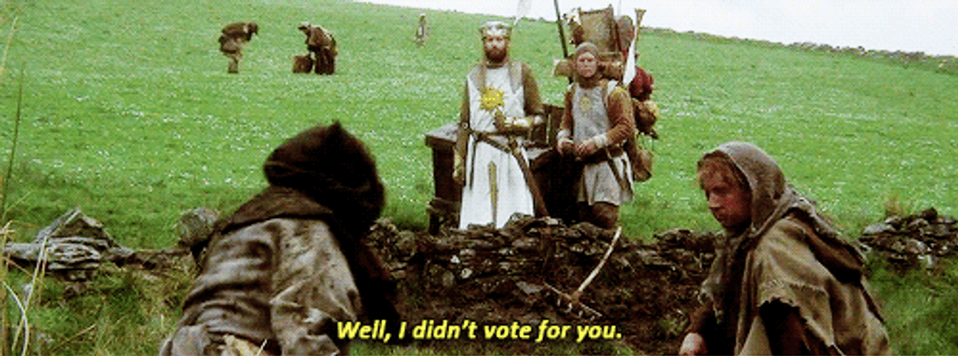 King Talking To Commoners GIF