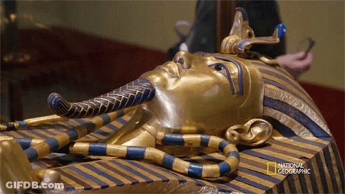 King Tut Lego Statue GIF